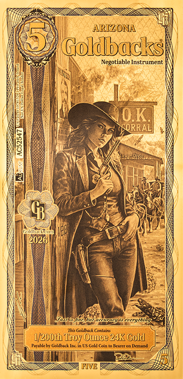 5 Goldback - Arizona (NEW DESIGN 2026)