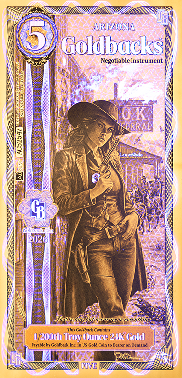 5 Goldback - Arizona (NEW DESIGN 2026)