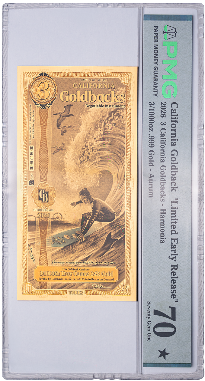 3 Goldback - California L.E.R. (LIMITED EARLY RELEASE)
