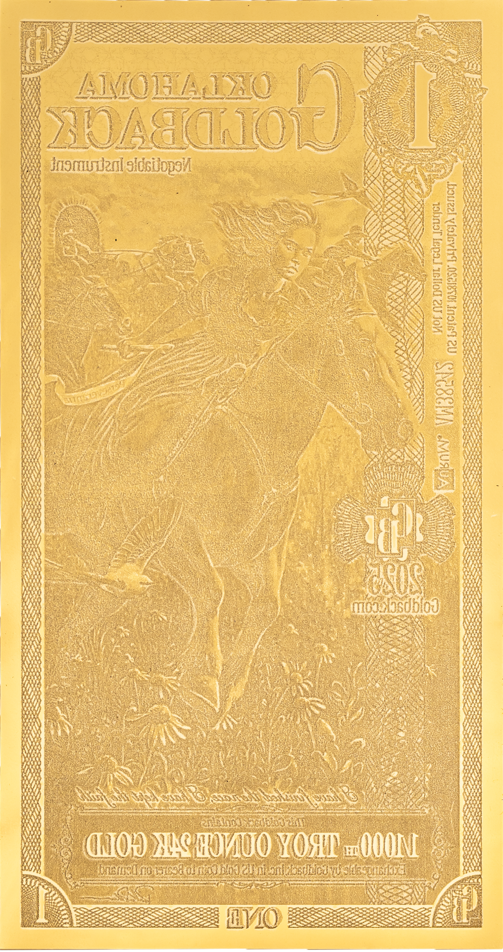 1 Goldback - Oklahoma