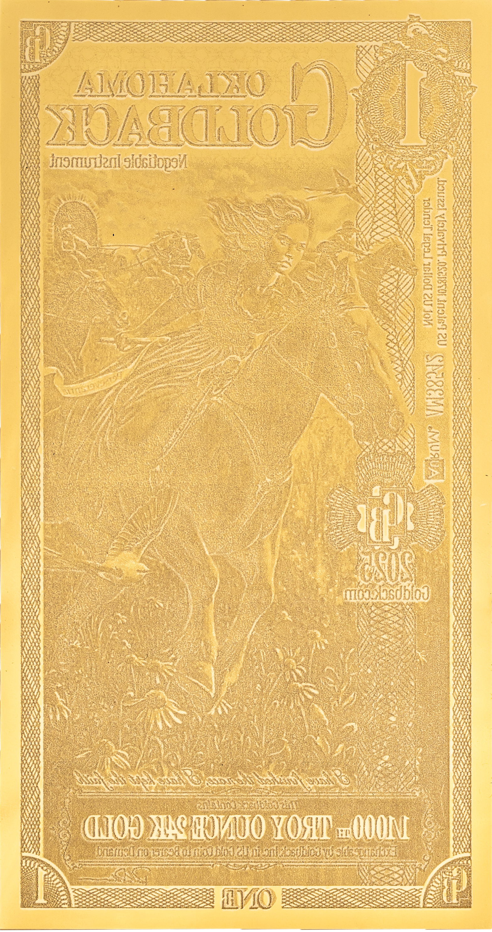 1 Goldback - Oklahoma