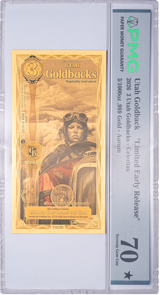 3 Goldback - Utah L.E.R. (LIMITED EARLY RELEASE)