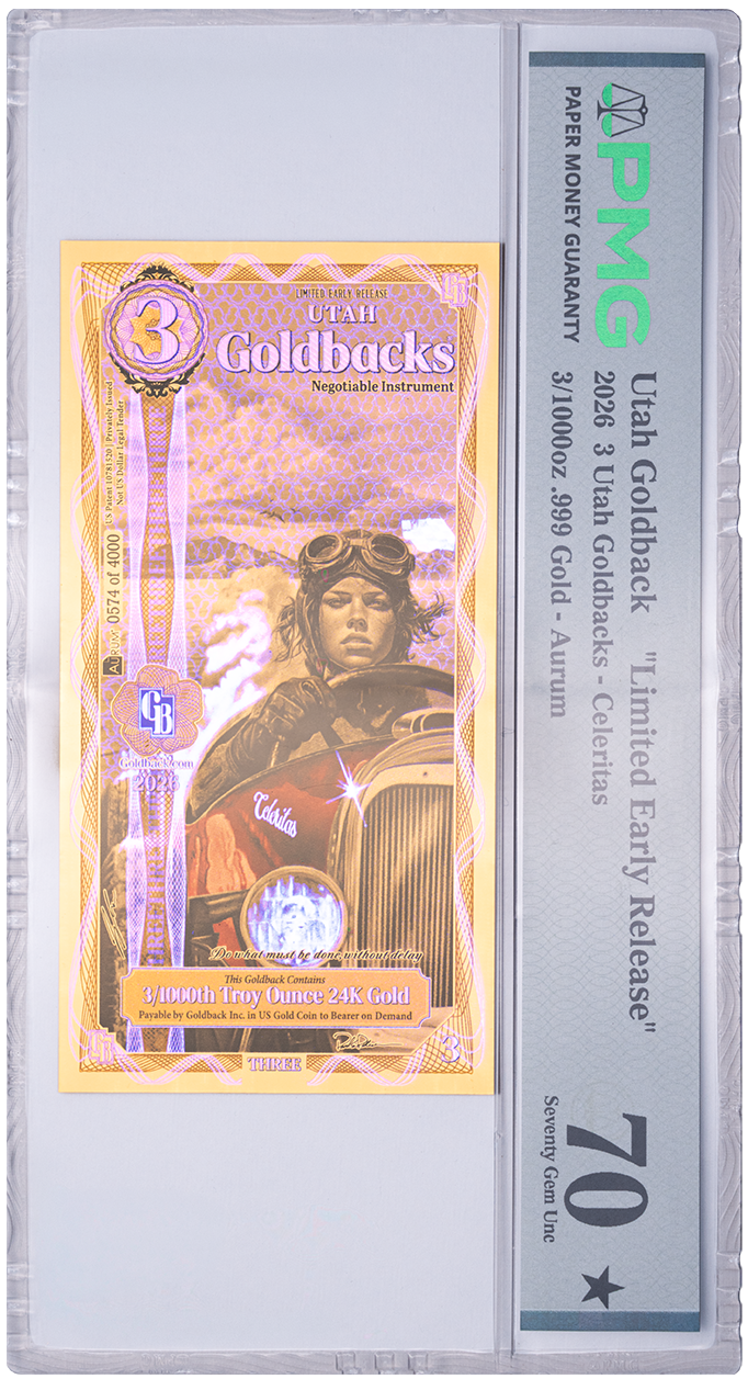3 Goldback - Utah L.E.R. (LIMITED EARLY RELEASE)