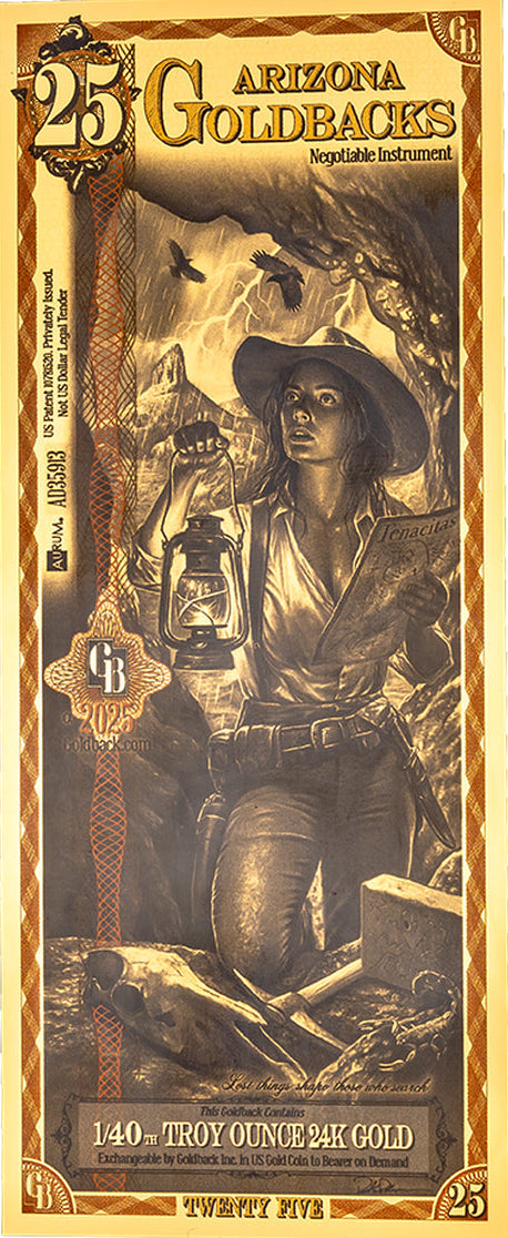 25 Goldback - Arizona