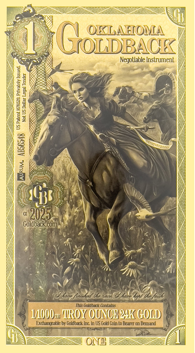 1 Goldback - Oklahoma